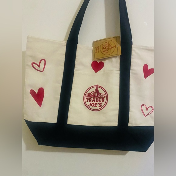 Trader Joe’s embroidery canvas tote - Picture 3 of 9